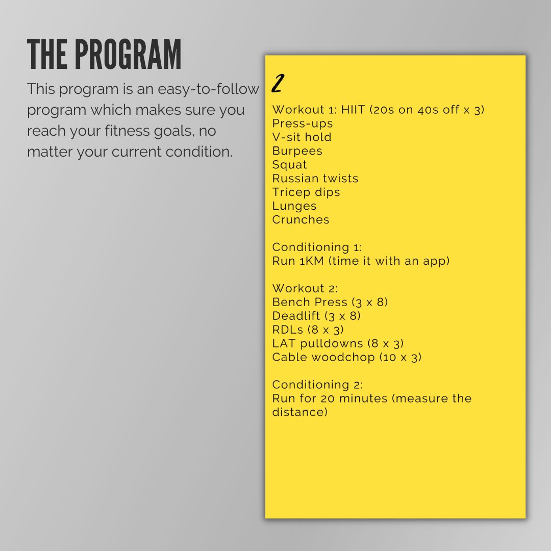 The Fitness Program Training Program JNM Football 